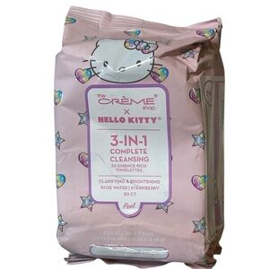 New The Crème Shop x Hello Kitty 3-in-1 Complete Cleansing Towelettes. 2 pack